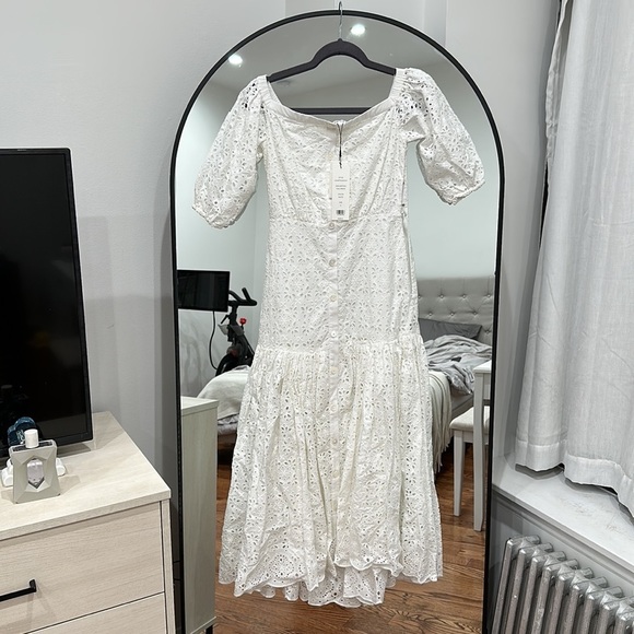 BRAND NEW Veronica Beard Cali Maxi Dress White - Picture 9 of 11